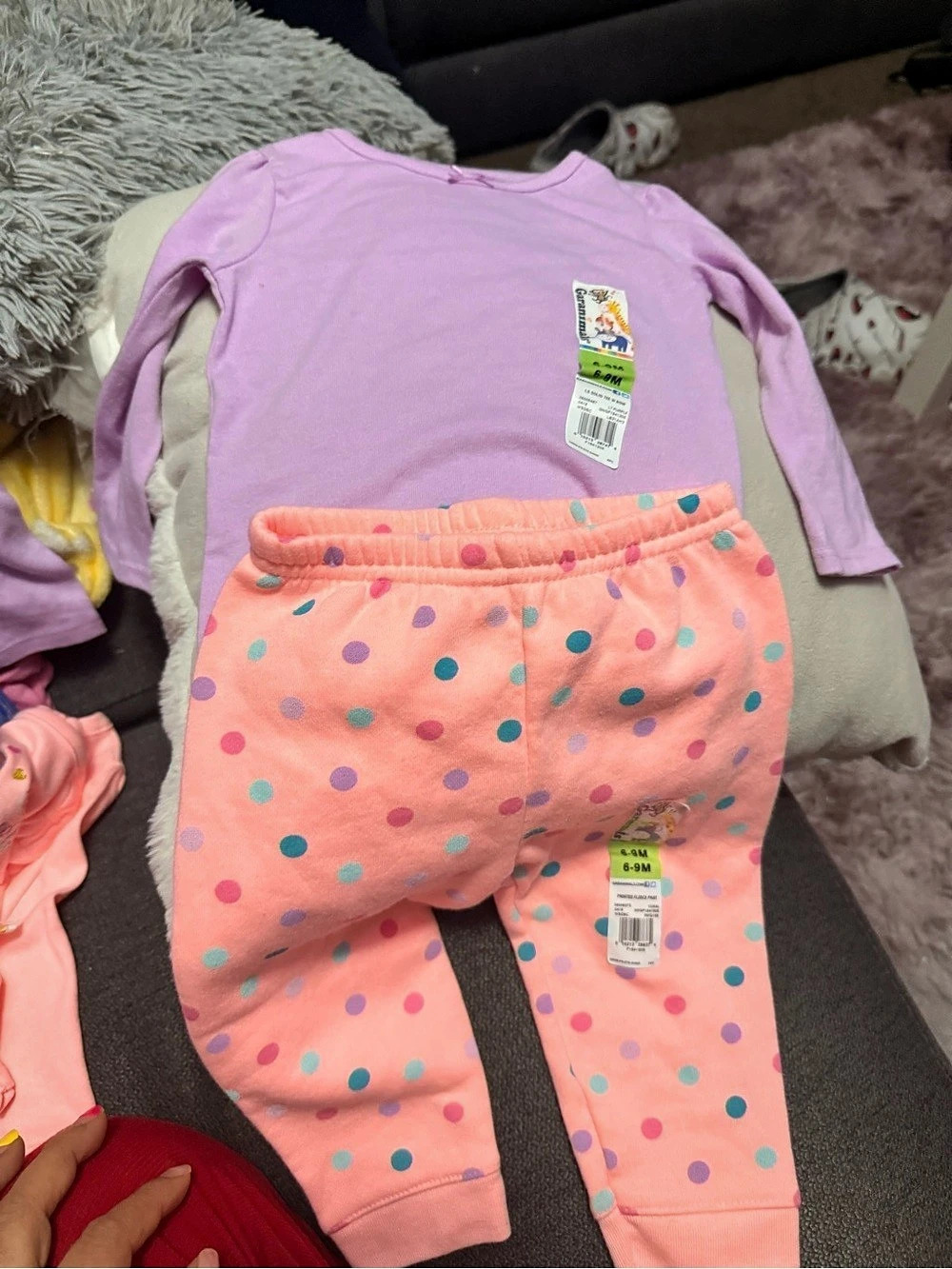 Garanimals Baby 6-9M Polka Dot Matching Set
